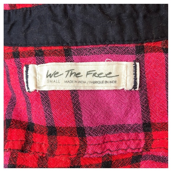 💕We the free button down flannel shirt-size S💕 - Picture 4 of 16